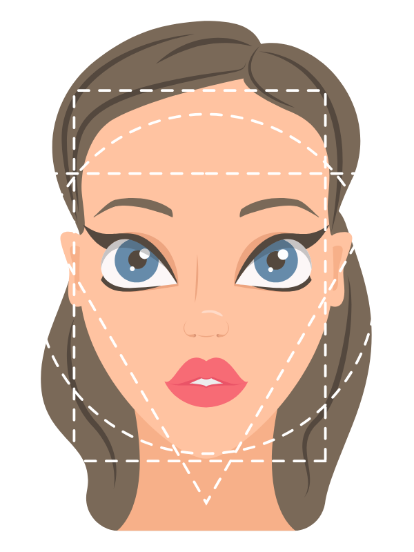 dessin d'un visage de femme pour illustrer les différentes forme de visage