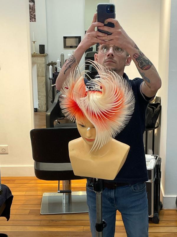 une coupe de cheveux aux inspirations d'oiseau